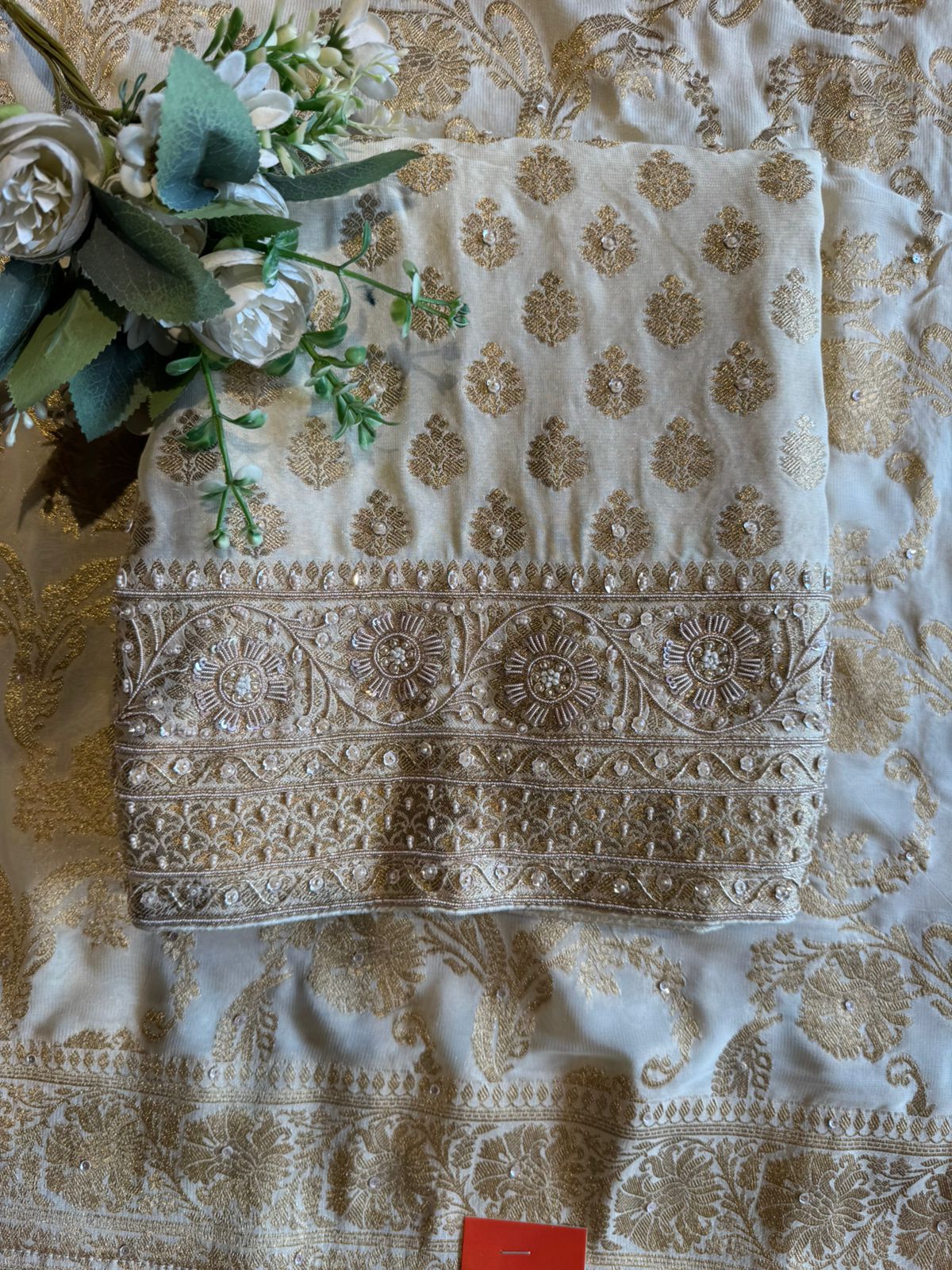 BANARSI GEORGETTE WOVEN SUIT