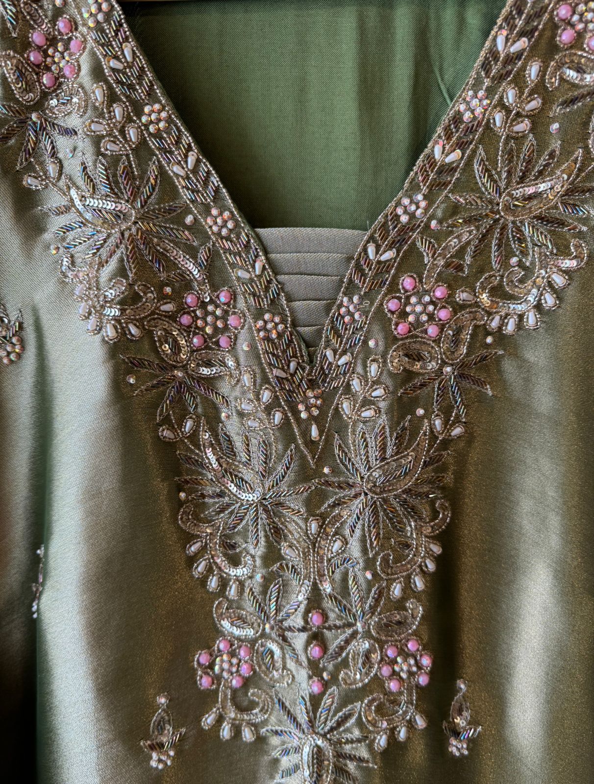 Giraffe tissue Handwork Long dress