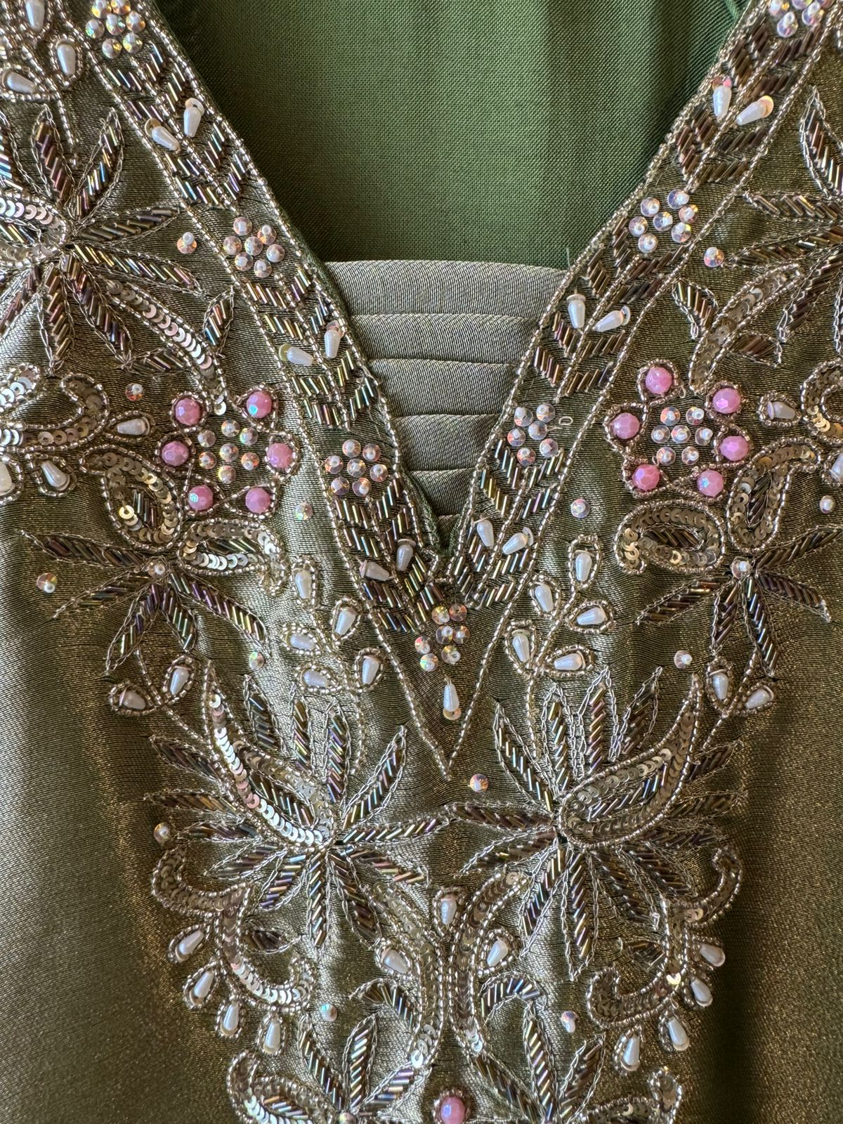 Giraffe tissue Handwork Long dress