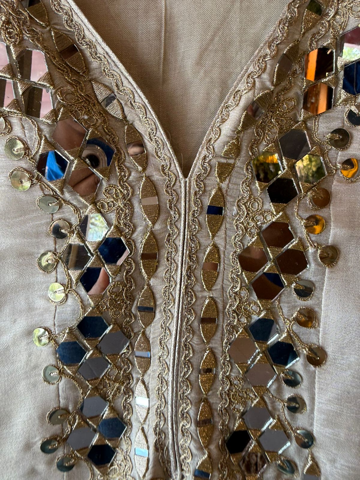 Pure shimmer tissue Stitched Anarkali