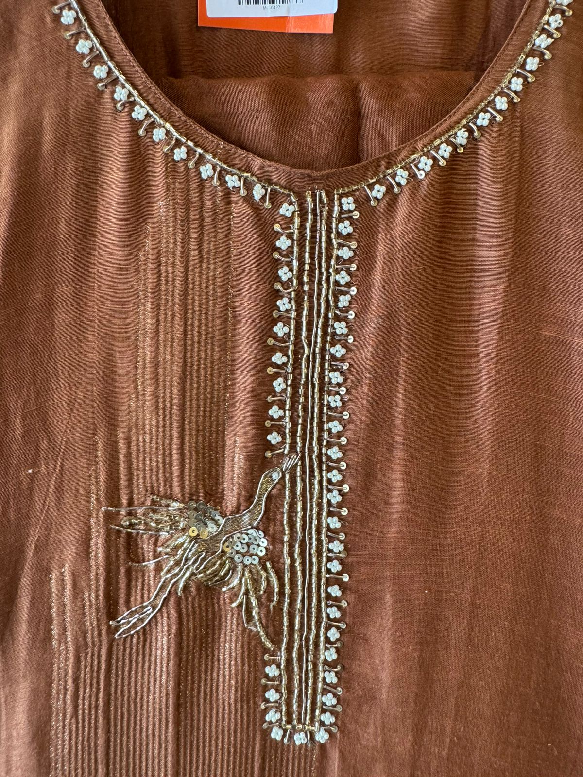 Elegant Hand-Embellished Unstitched suit Set