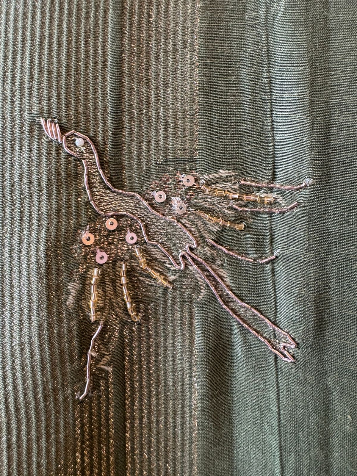 Elegant Hand-Embellished Unstitched suit Set