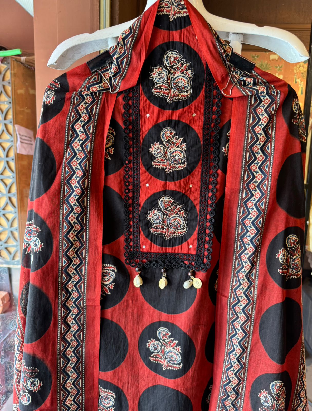 Printed Unstitched suit Set with Dupatta