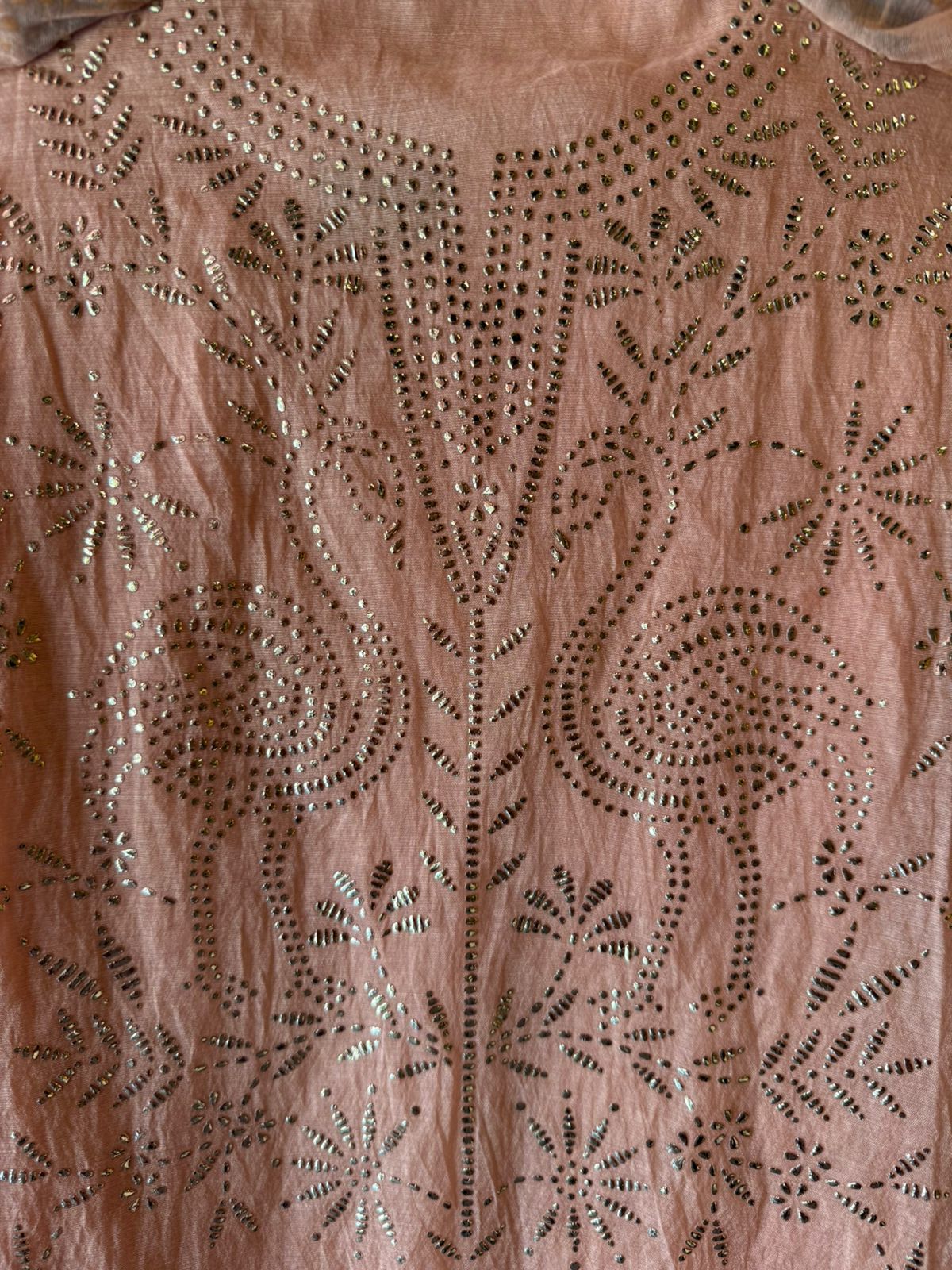 Mul cotton chanderi Unstitched Suits