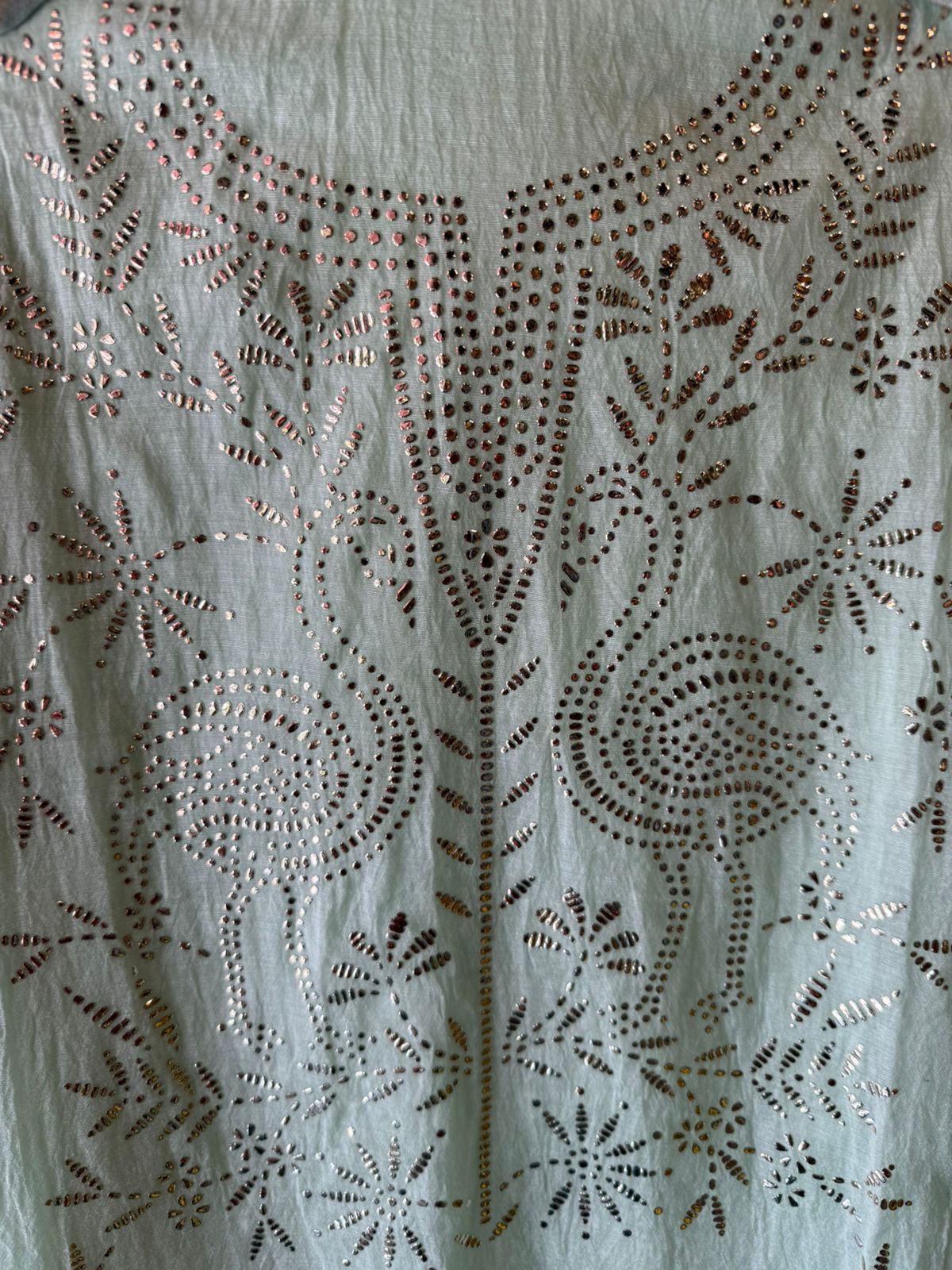 Mul cotton chanderi Unstitched Suits