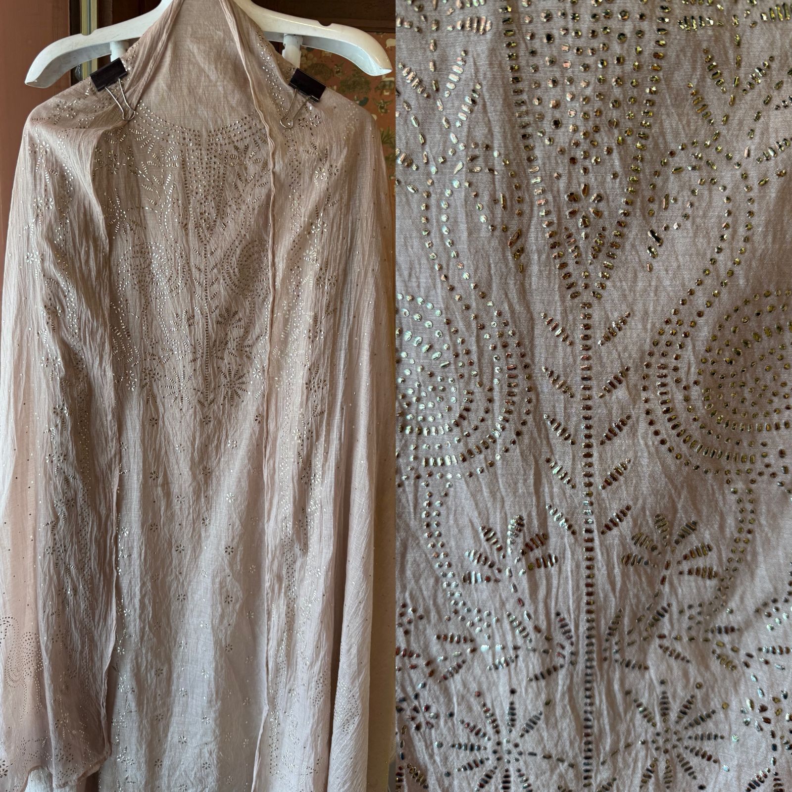 Mul cotton chanderi Unstitched Suits