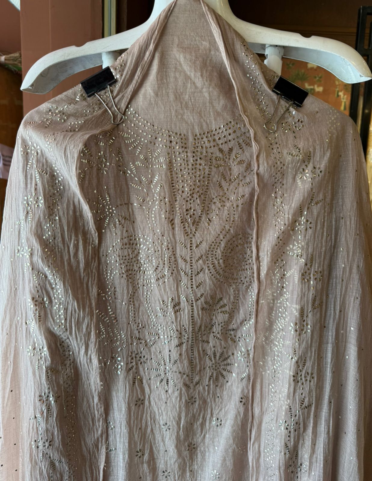 Mul cotton chanderi Unstitched Suits