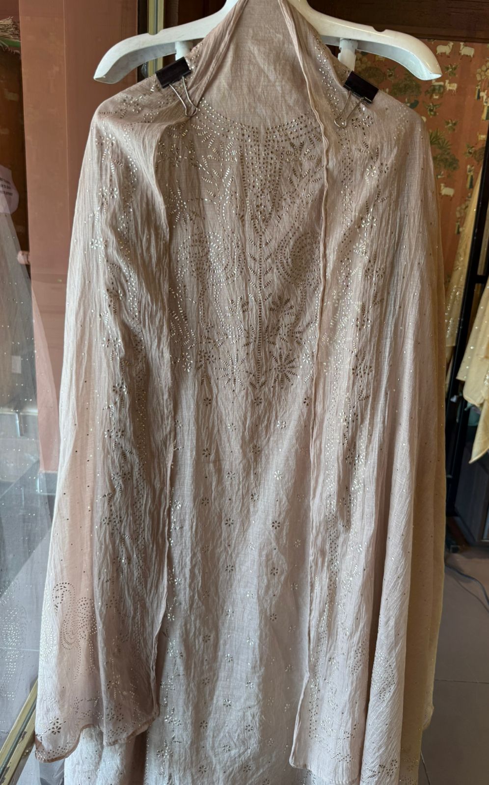 Mul cotton chanderi Unstitched Suits