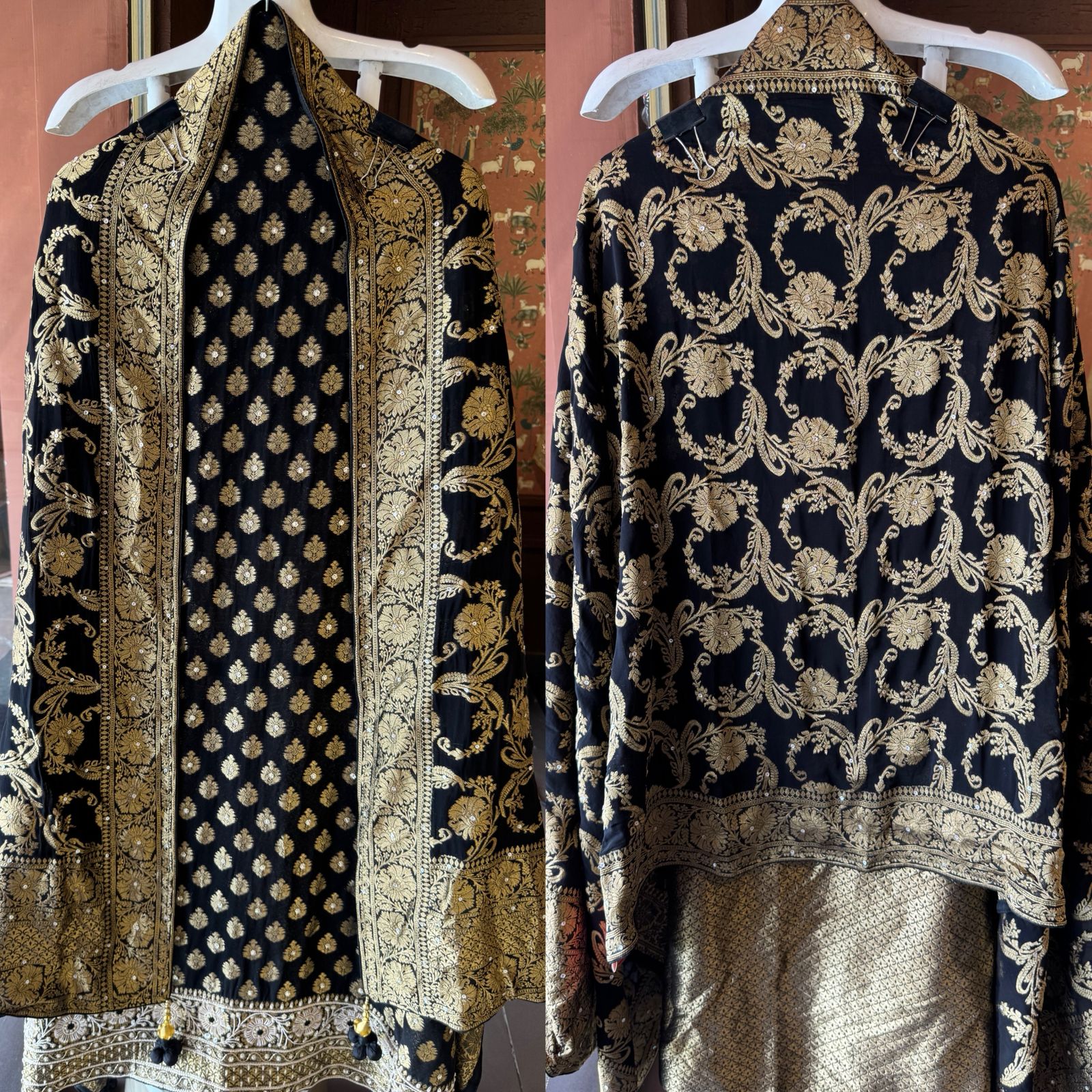 BANARSI GEORGETTE WOVEN SUIT