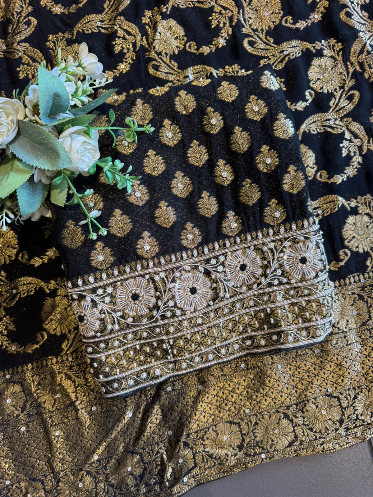 BANARSI GEORGETTE WOVEN SUIT