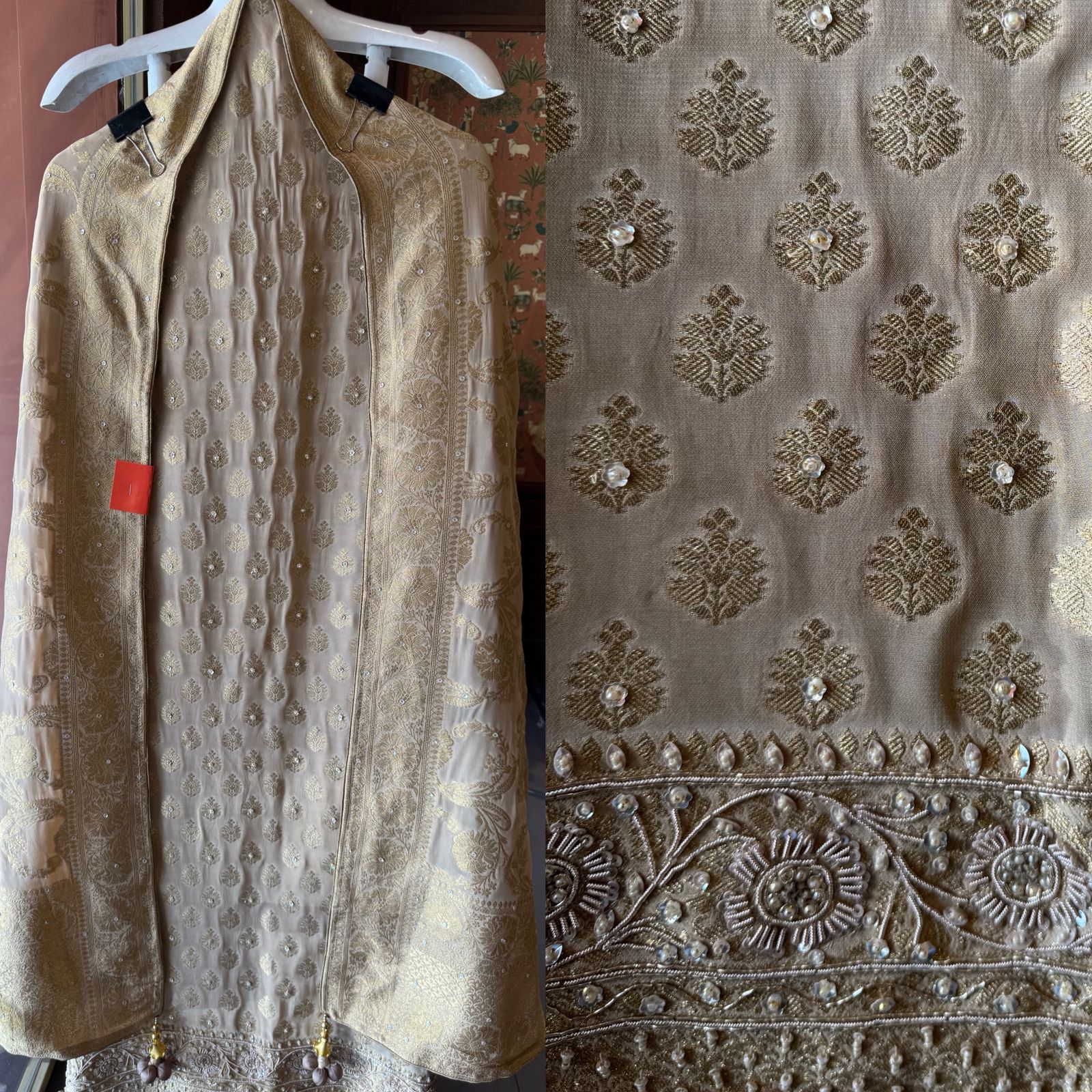 BANARSI GEORGETTE WOVEN SUIT