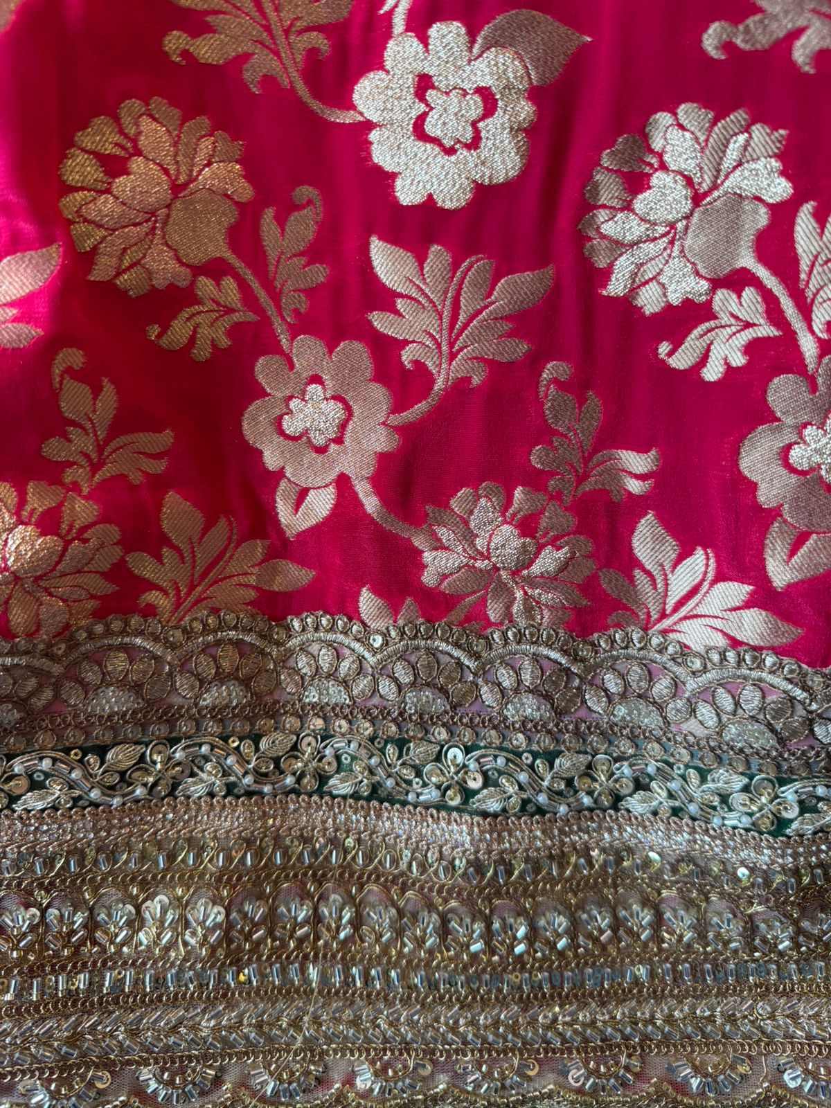 PURE BANARSI SILK BROCADE  ANARKALI SUIT