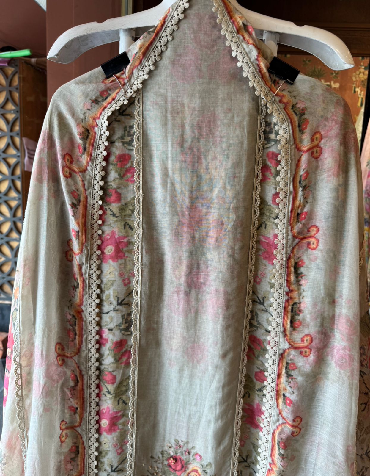 Floral Printed Unstitched suit