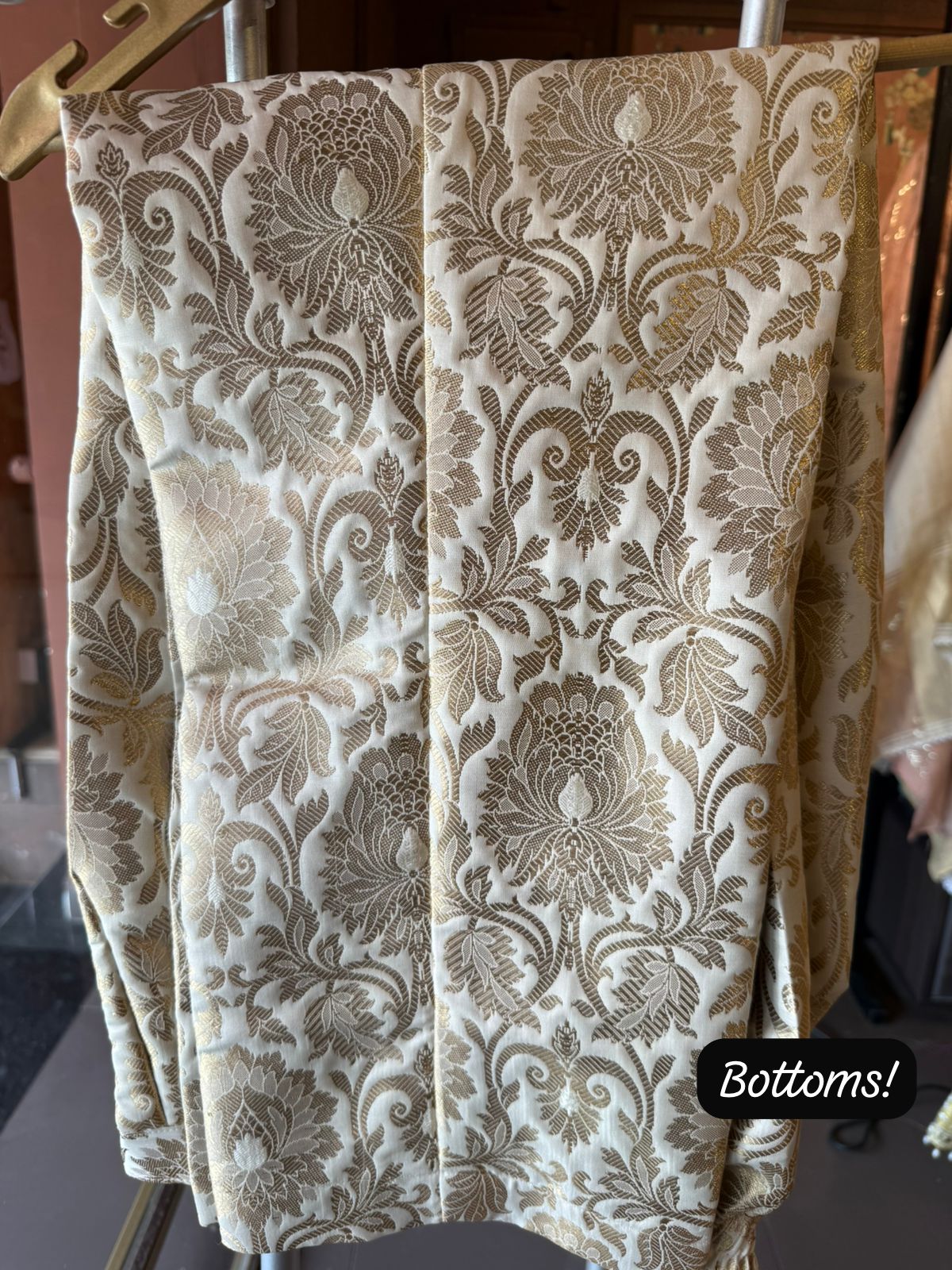 Luxury Cream Embroidered Kurta Set