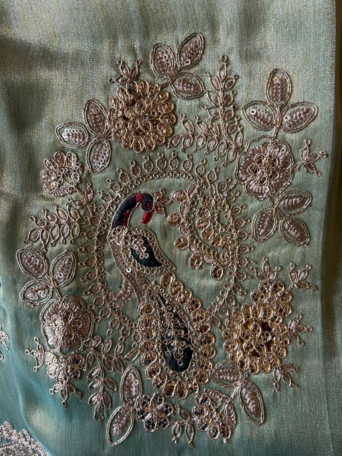 Royal Embroidered Kurta with Potli Bag