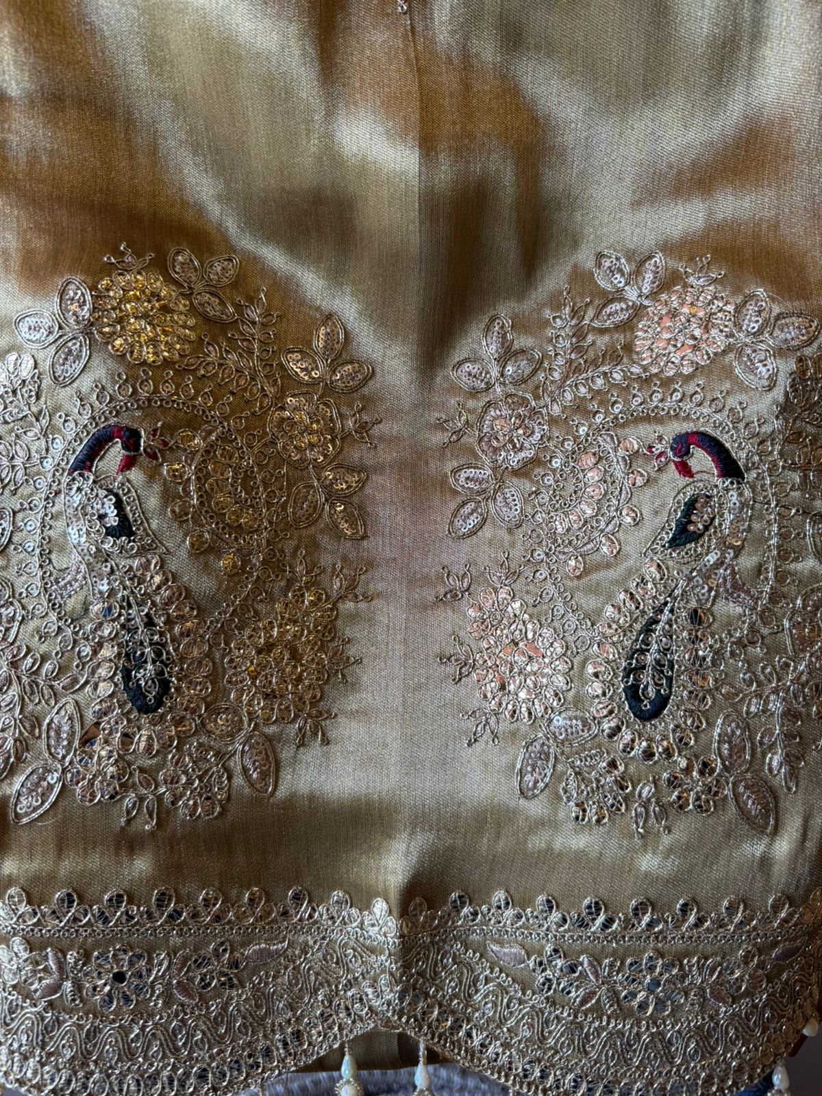 Royal Embroidered Kurta with Potli Bag