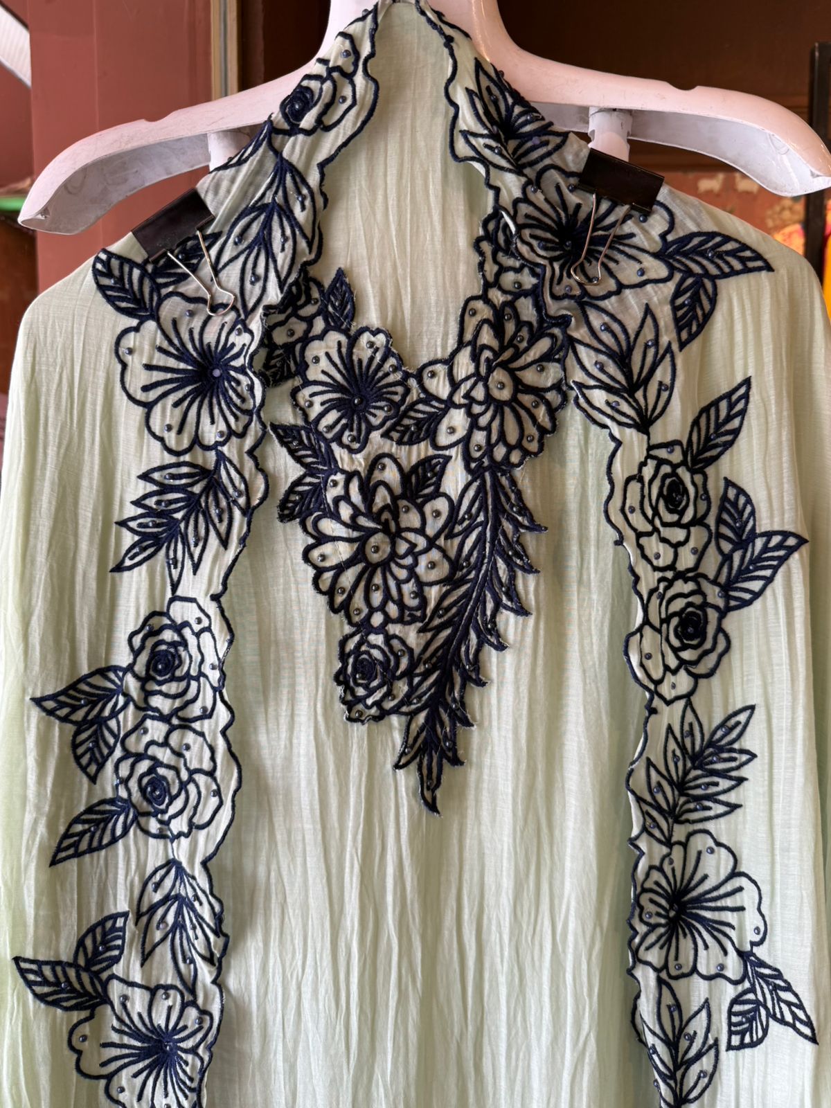sophisticated Suit on Crushed Mul cotton