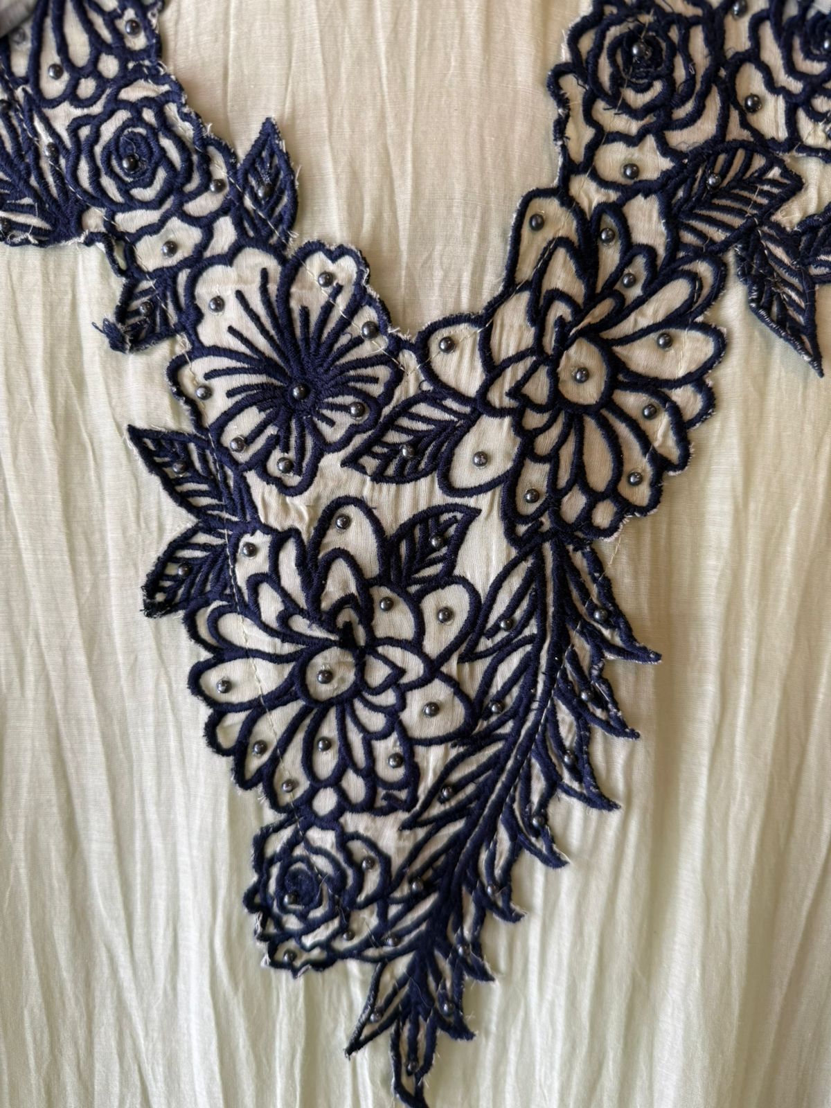 sophisticated Suit on Crushed Mul cotton