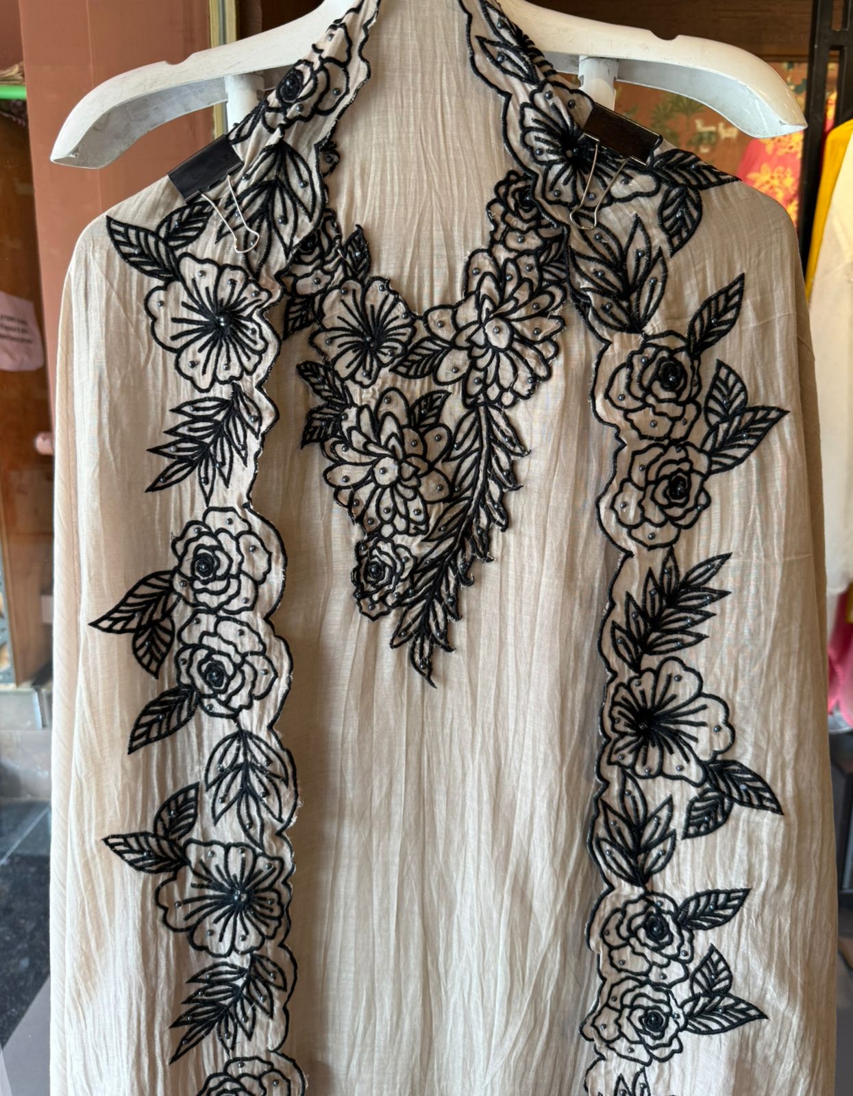 sophisticated Suit on Crushed Mul cotton