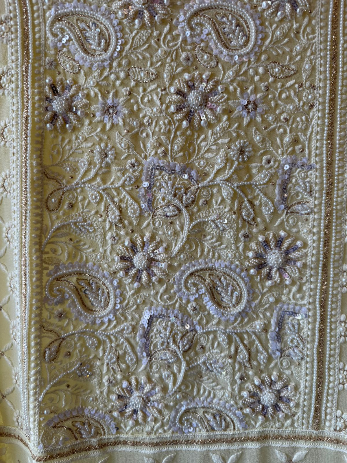 Elegant pastel Embroidered Suit