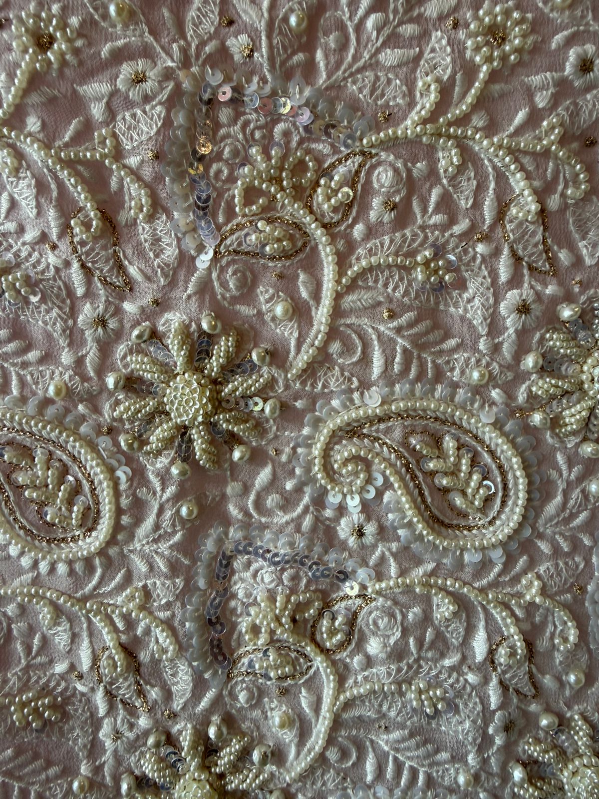 Elegant pastel Embroidered Suit