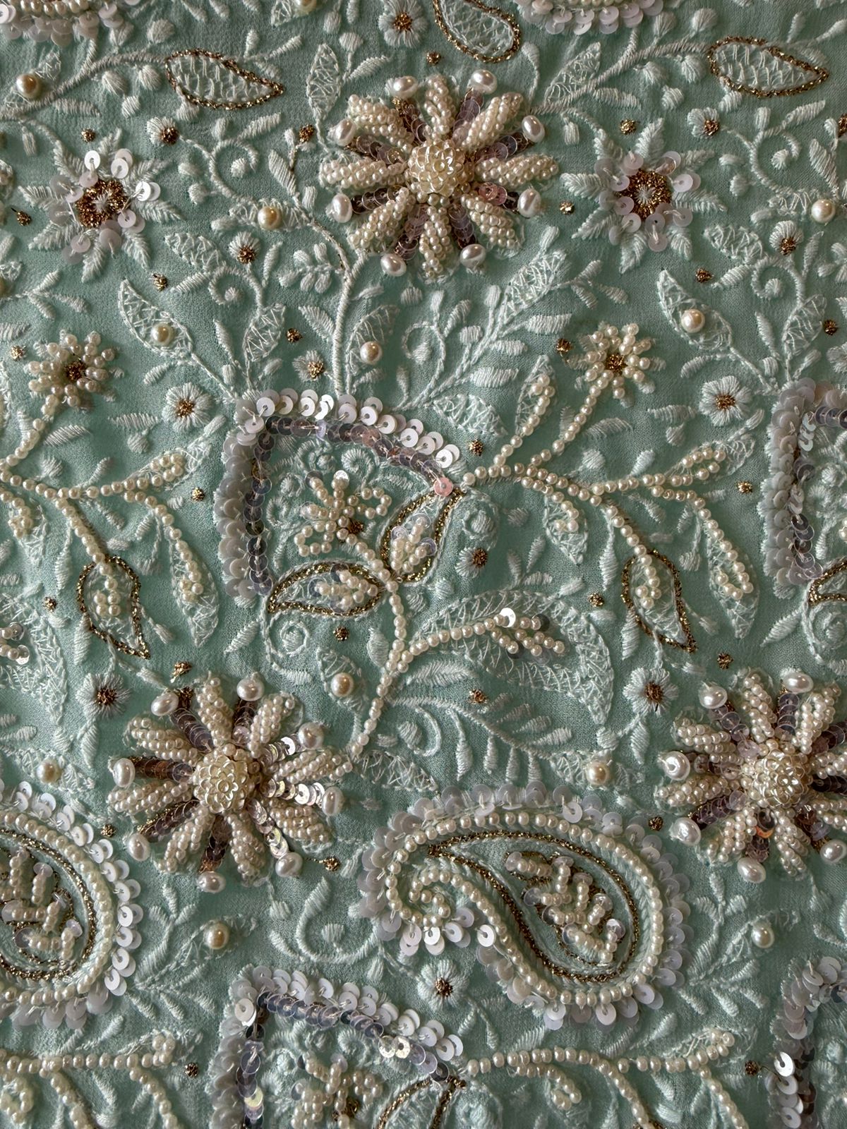 Elegant pastel Embroidered Suit