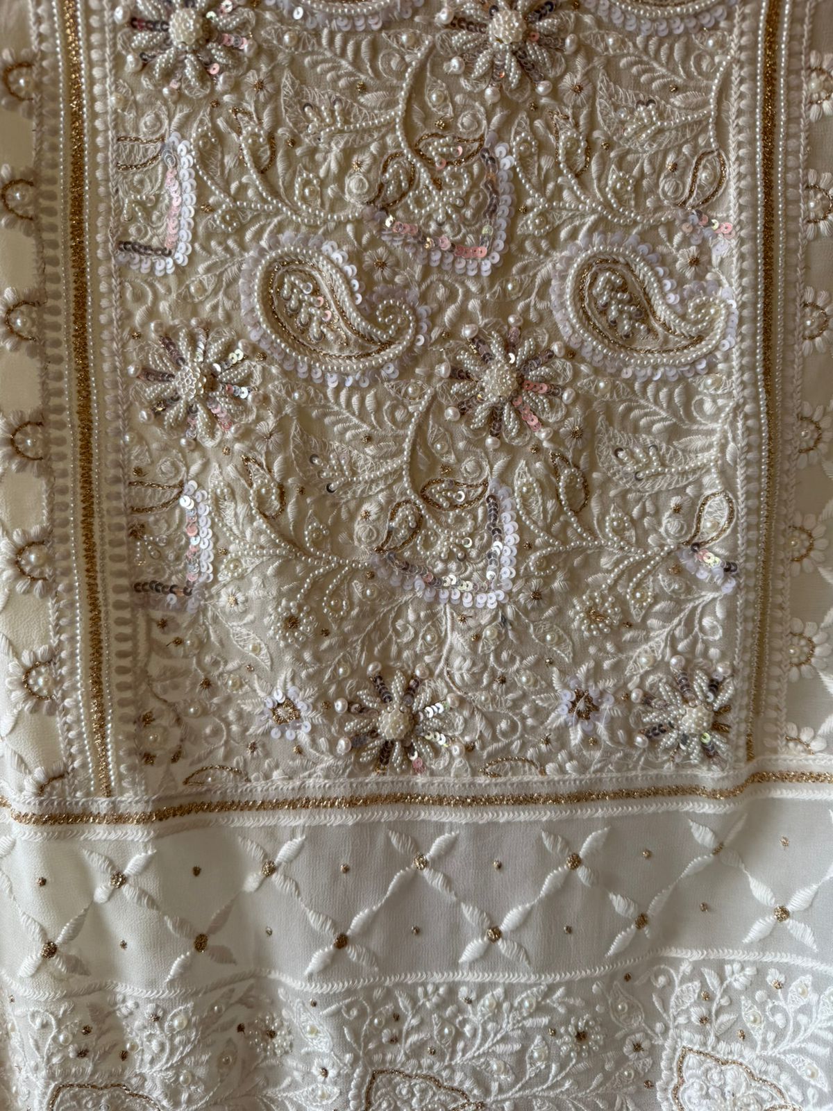 Elegant pastel Embroidered Suit