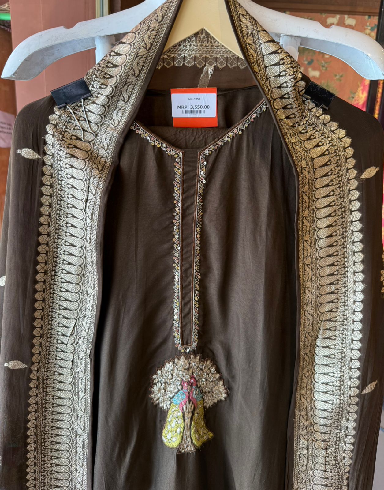 Silk with Smooth soft sheen and structured fall