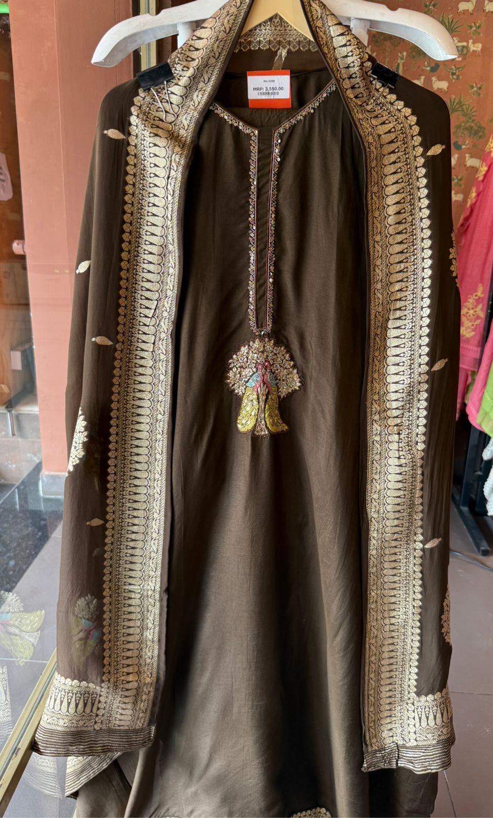 Silk with Smooth soft sheen and structured fall