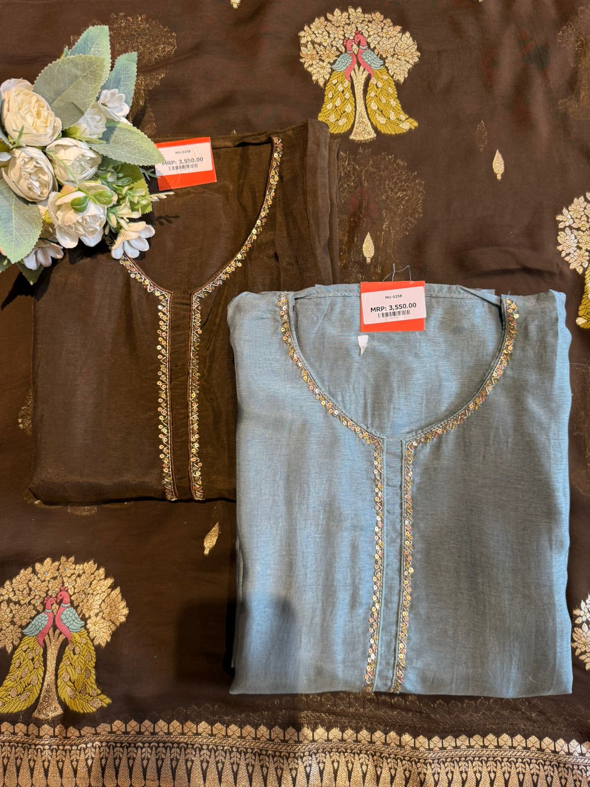 Silk with Smooth soft sheen and structured fall