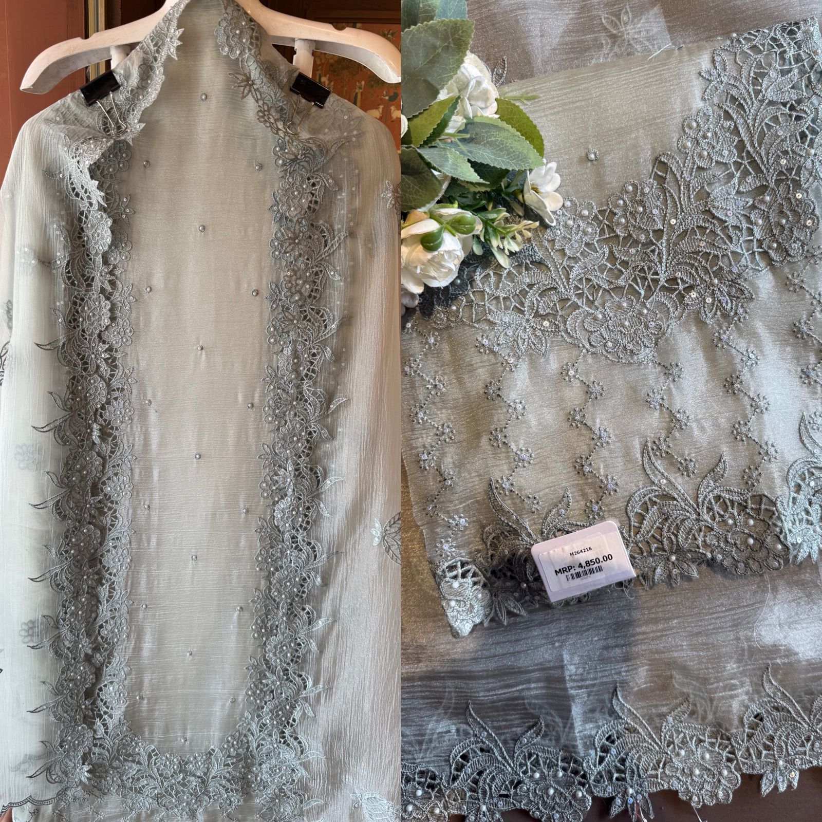 Crushed tissue Unstitched suit