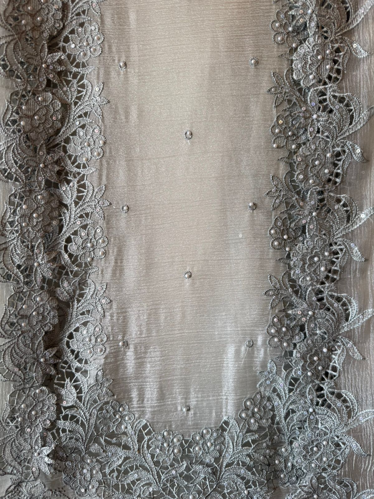 Crushed tissue Unstitched suit