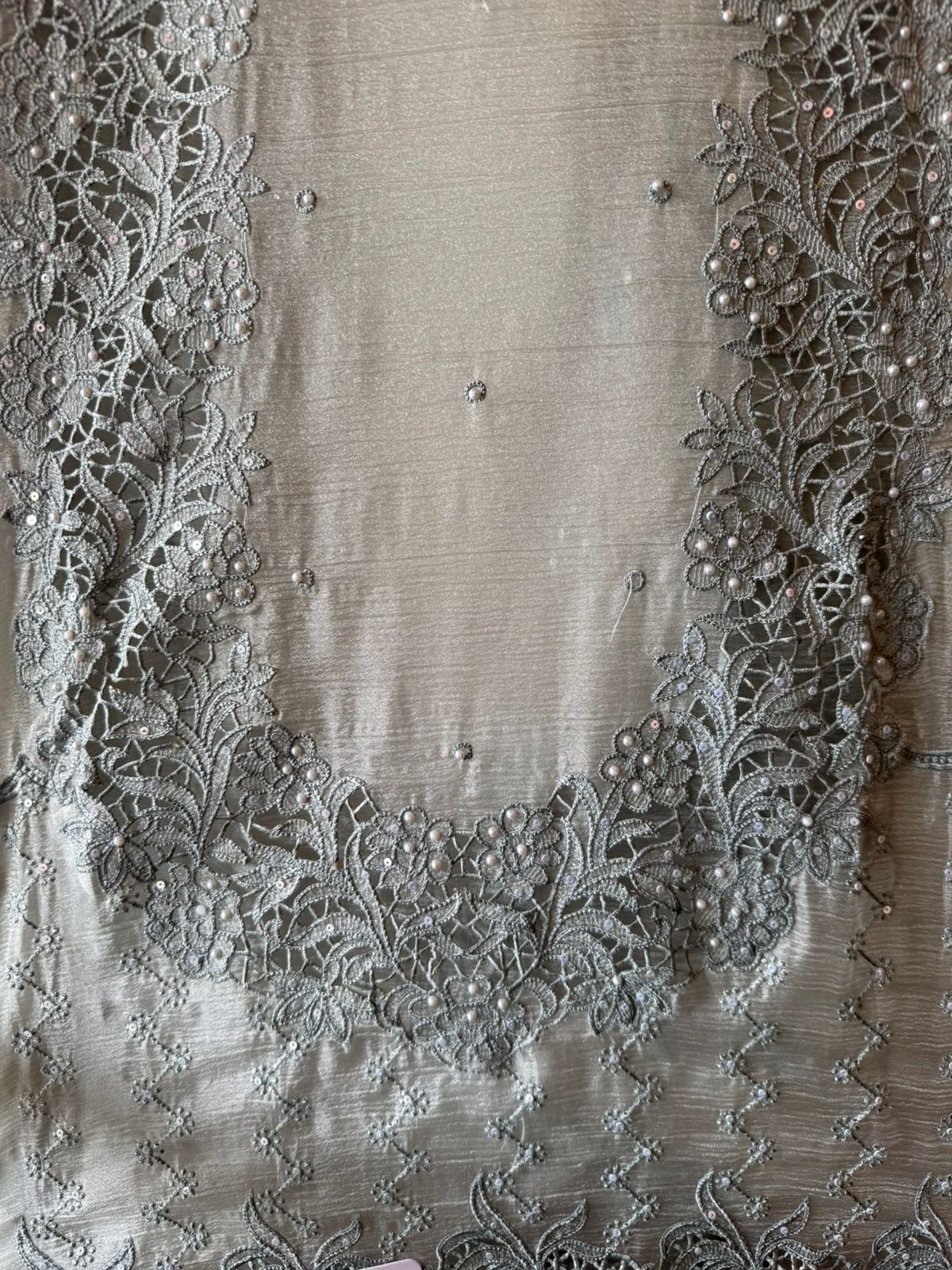 Crushed tissue Unstitched suit