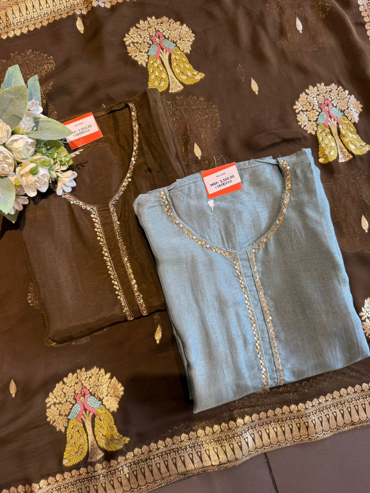 Silk with Smooth soft sheen and structured fall