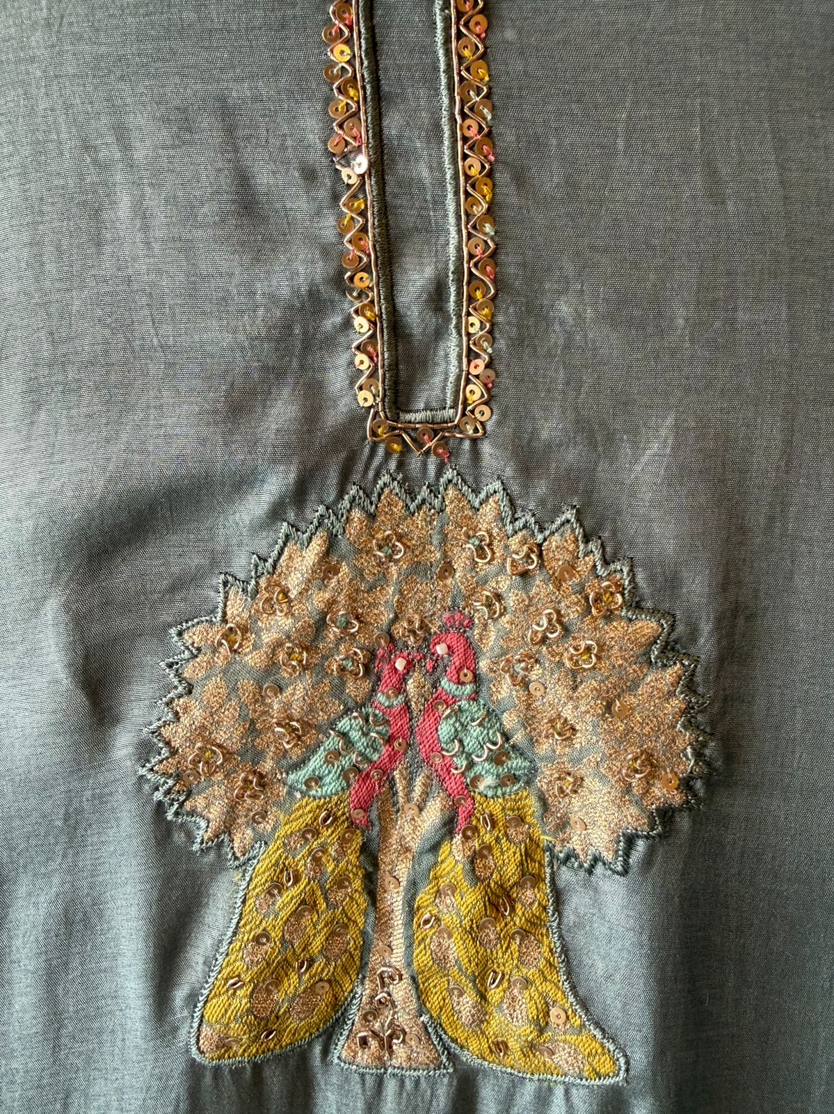 Silk with Smooth soft sheen and structured fall