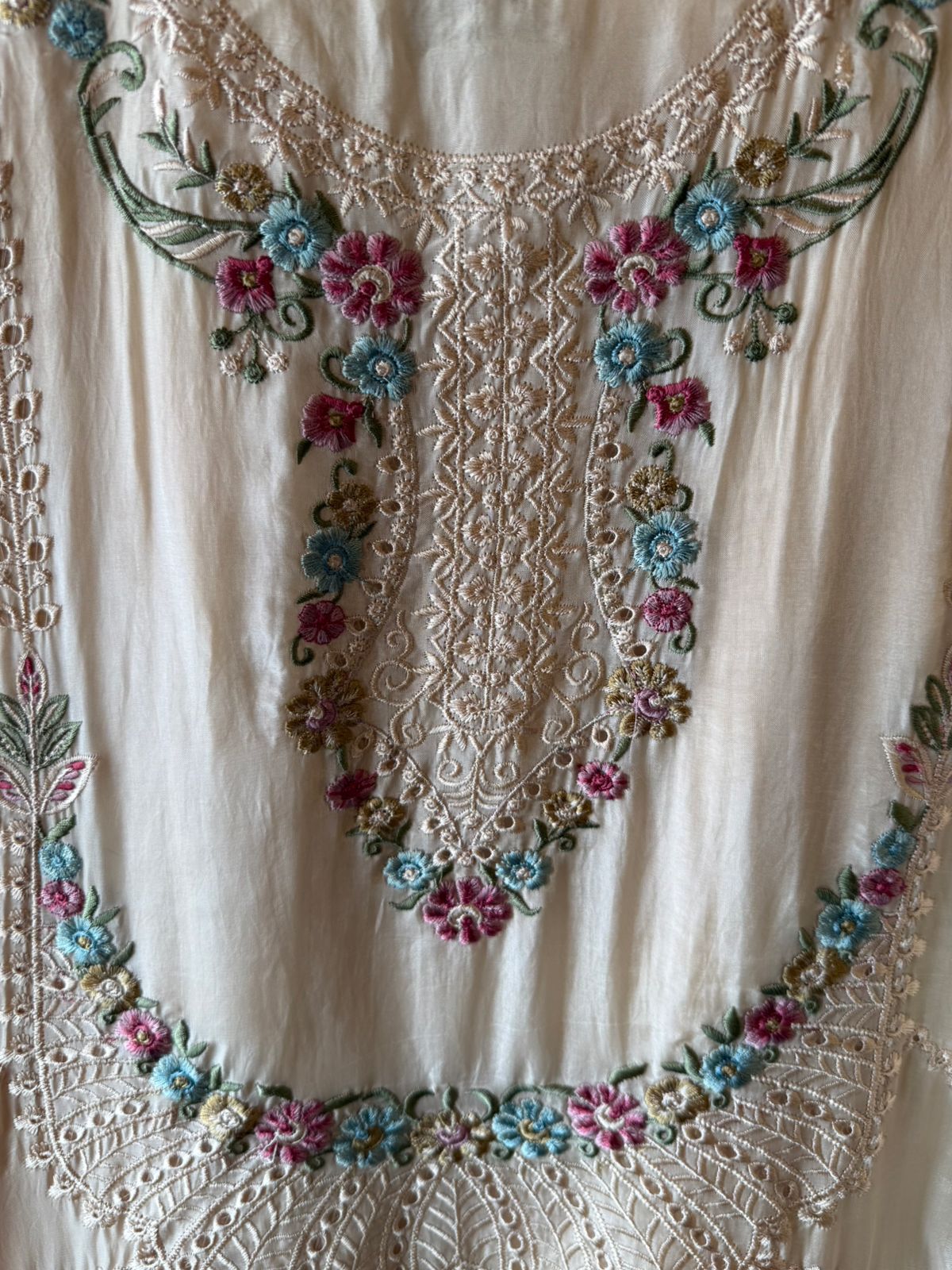 Glass organza Unstitched Shirt