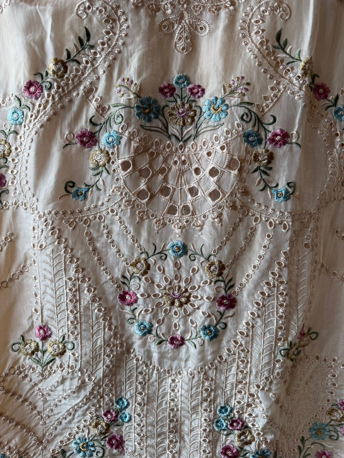 Glass organza Unstitched Shirt