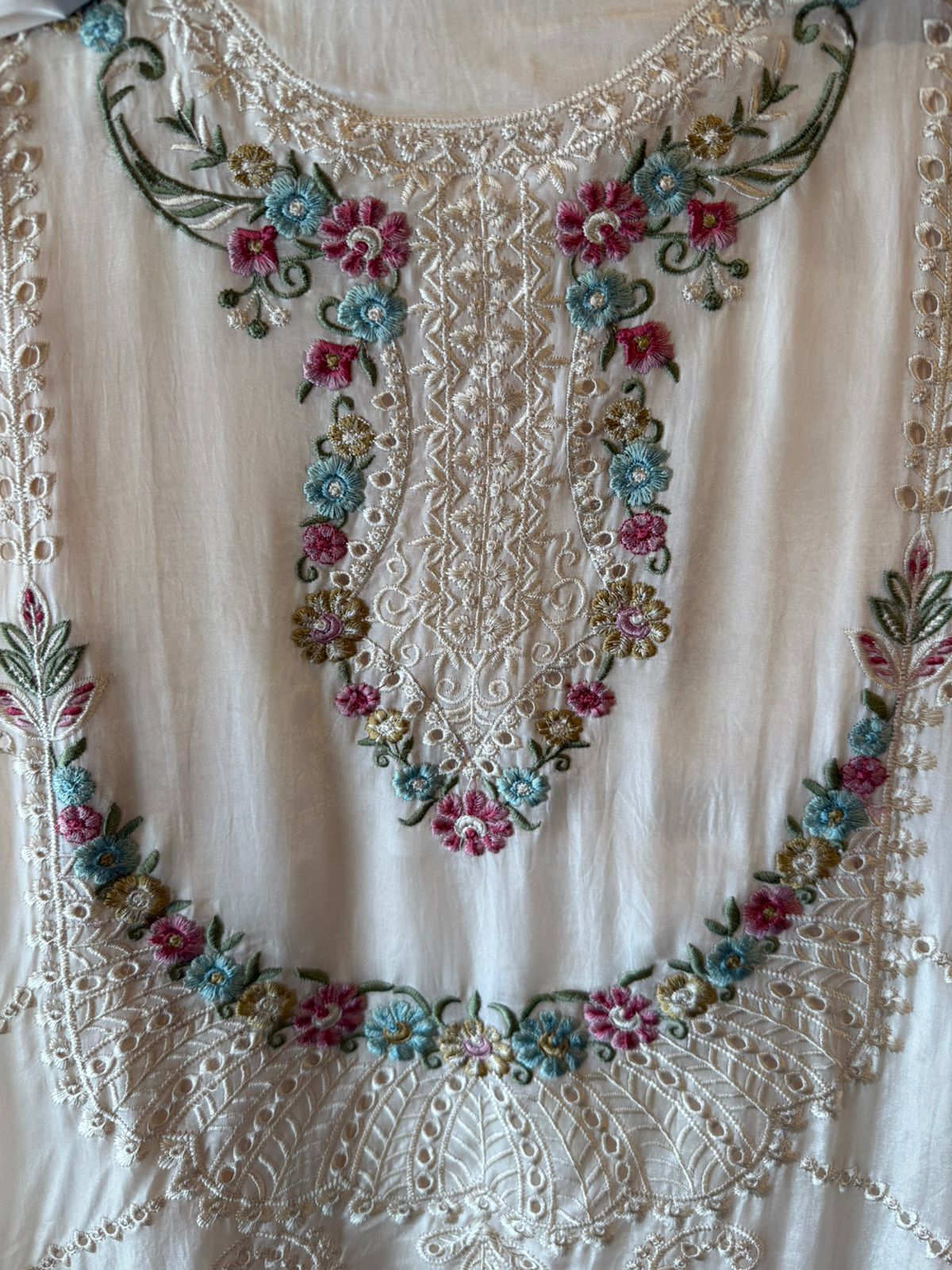 Glass organza Unstitched Shirt