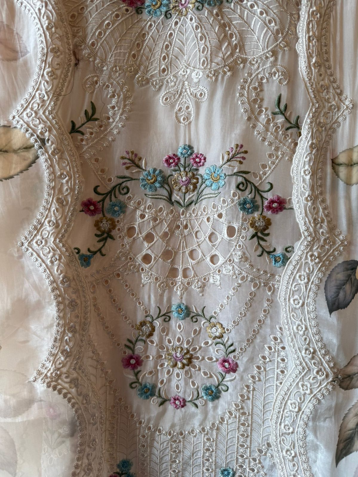 Glass organza Unstitched Shirt