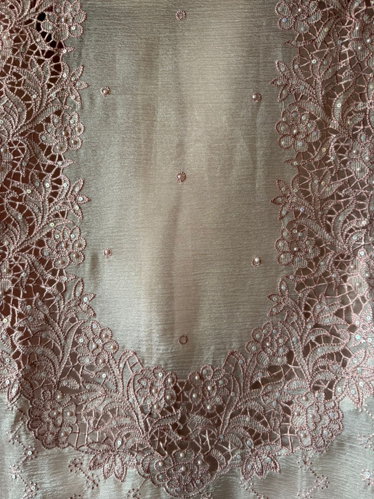 Crushed tissue Unstitched suit