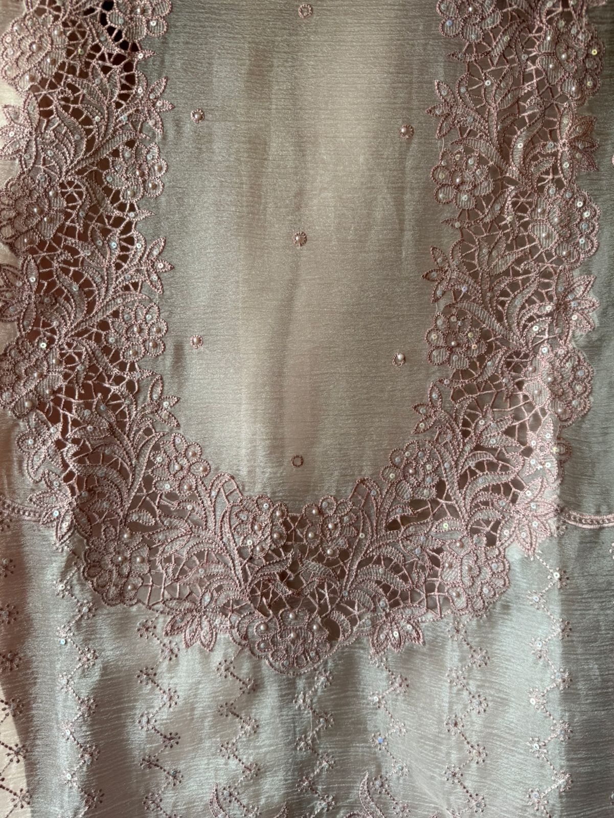 Crushed tissue Unstitched suit