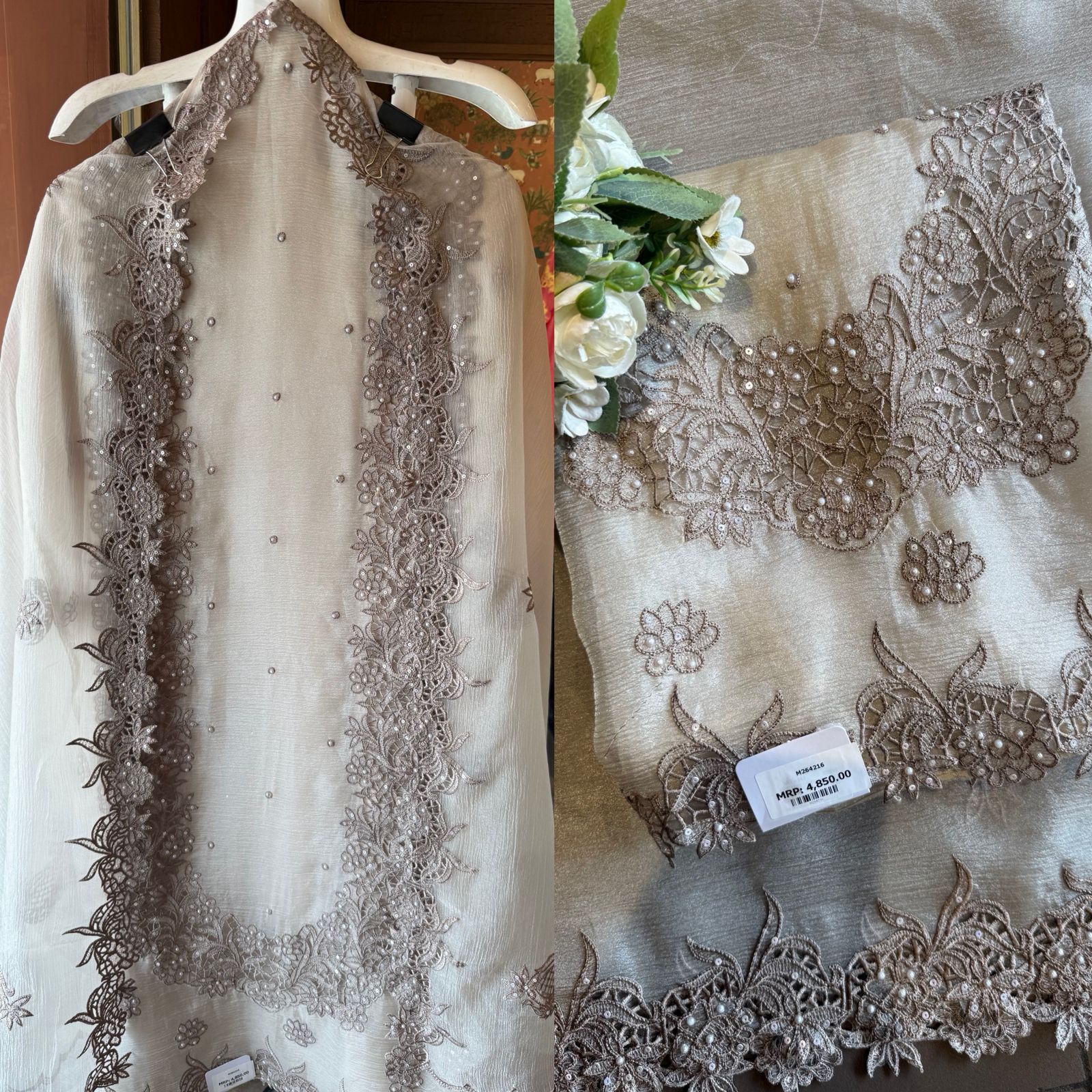 Crushed tissue Unstitched suit