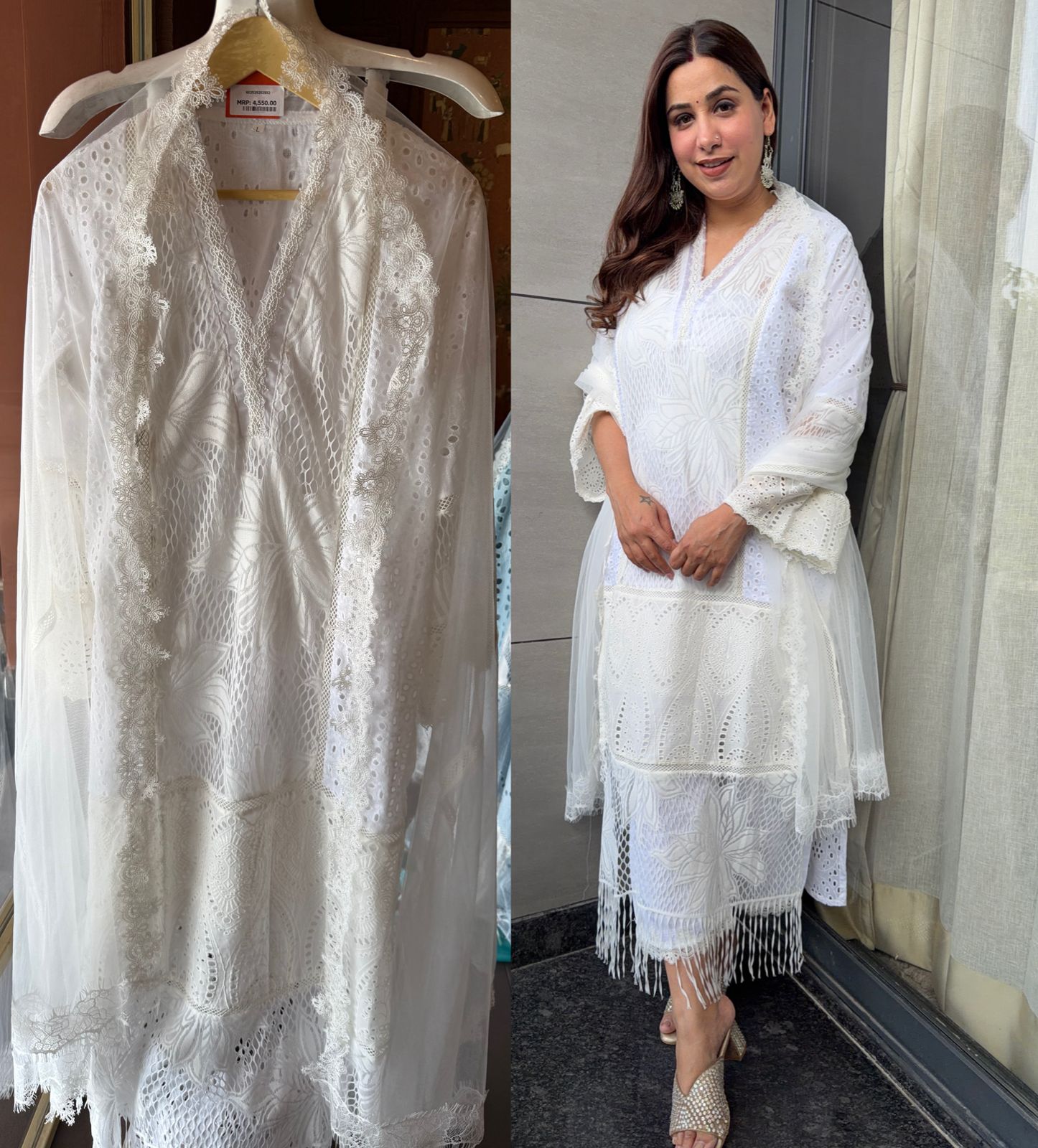 PURE HAKUBA CHICKEN PAKISTANI DESIGNER STITCHED SETS