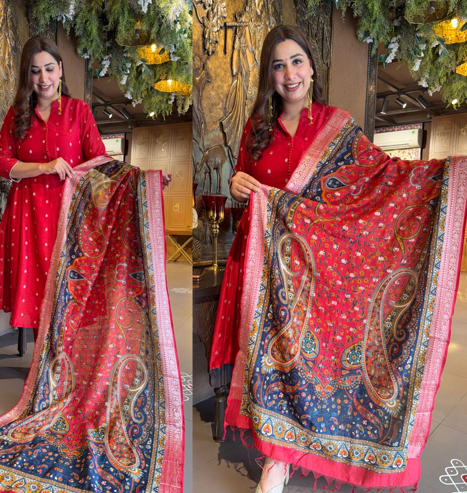 Maheshwari Silk Suit