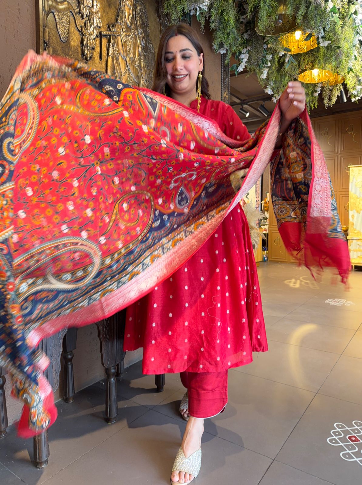 Maheshwari Silk Suit