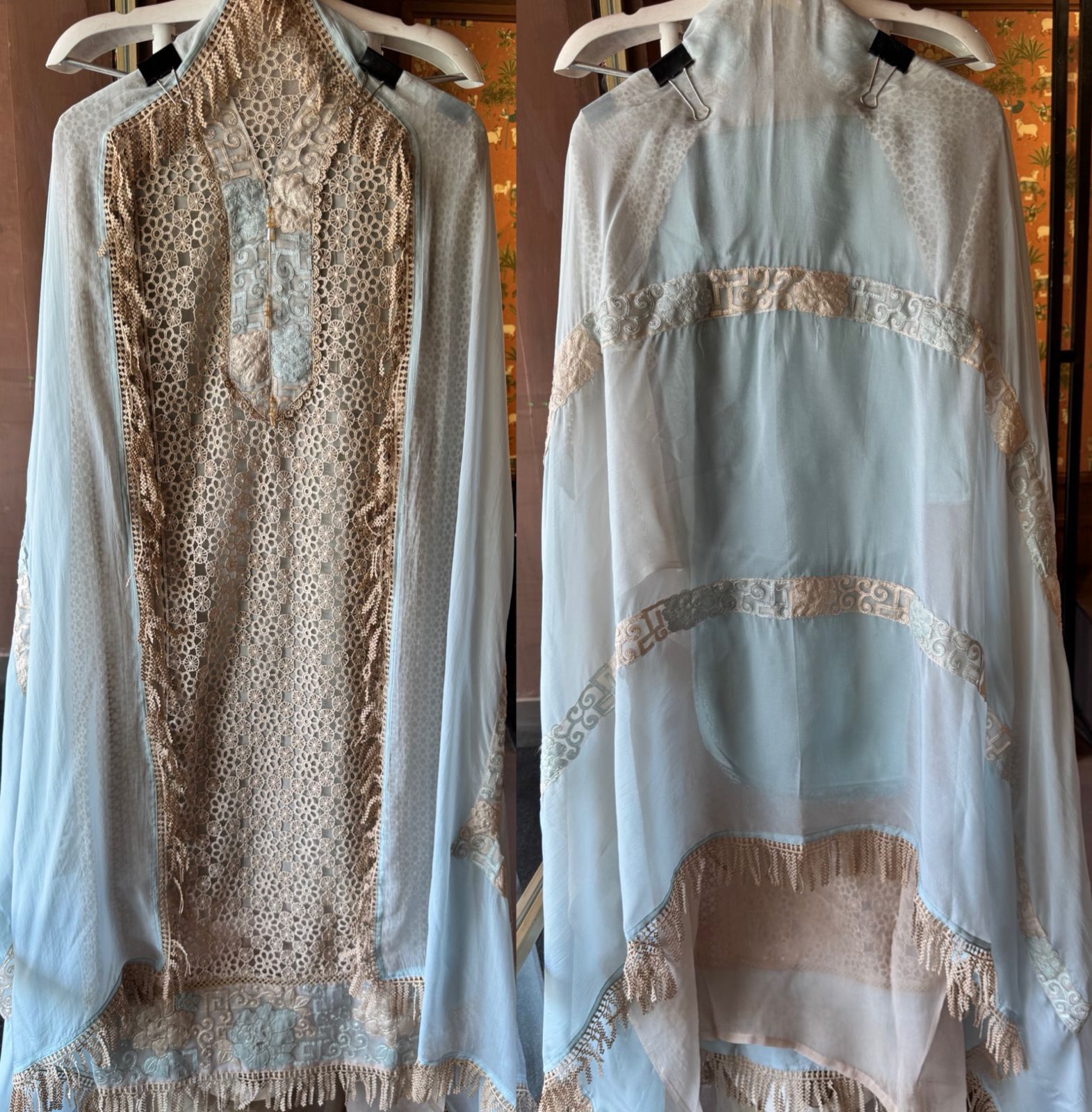 Cotton Crochet Unstitched kurta
