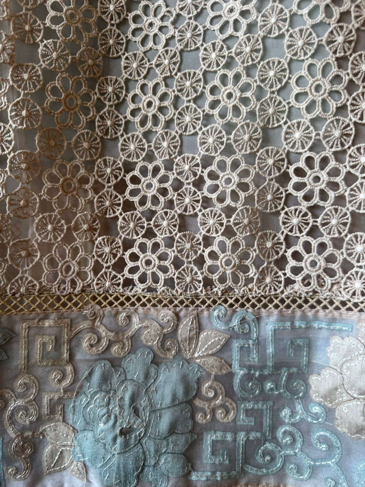 Cotton Crochet Unstitched kurta