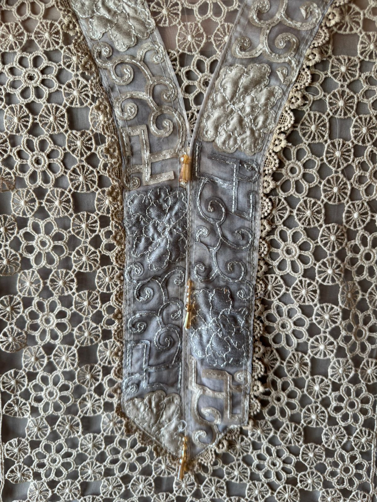 Cotton Crochet Unstitched kurta