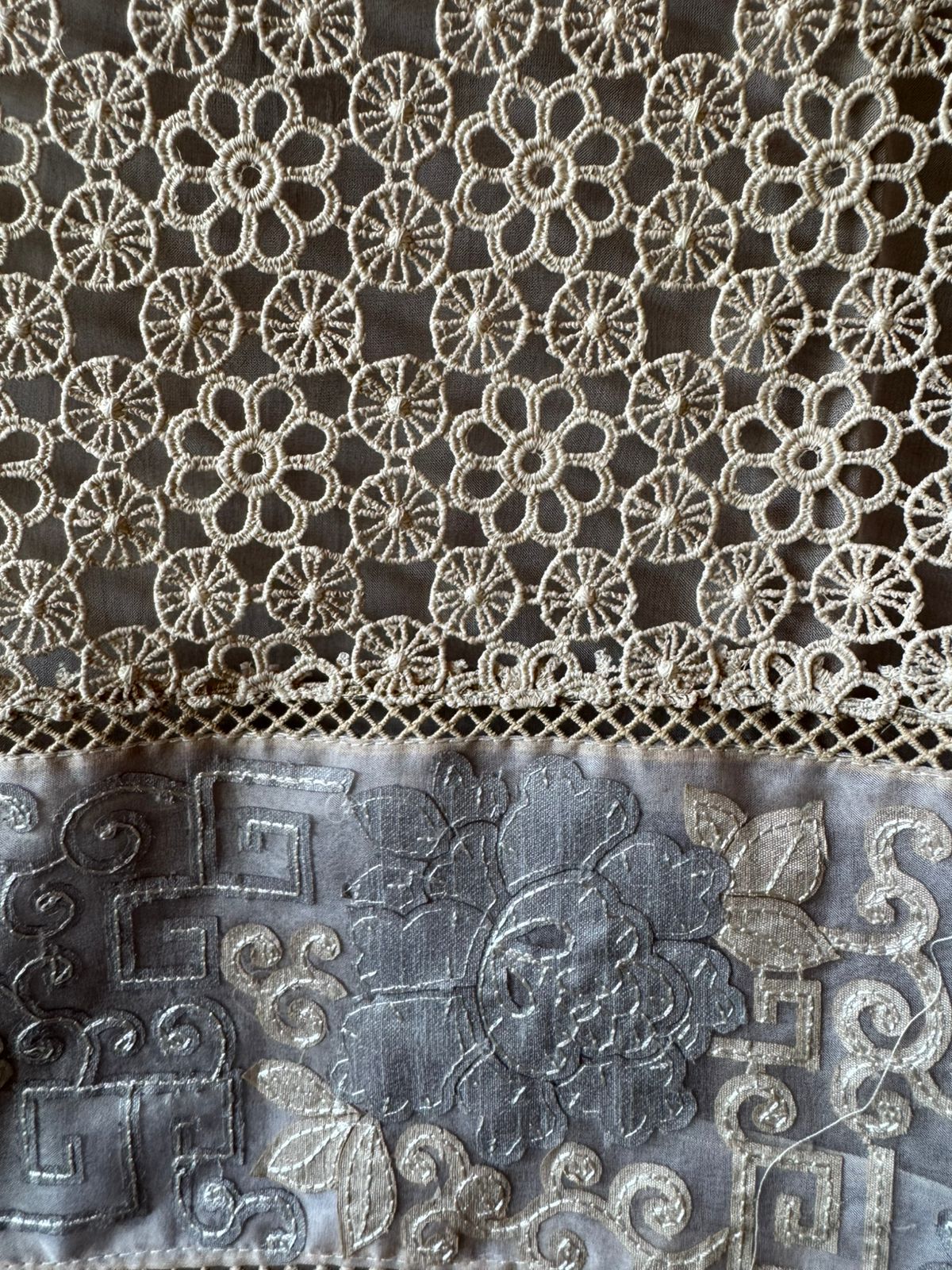 Cotton Crochet Unstitched kurta
