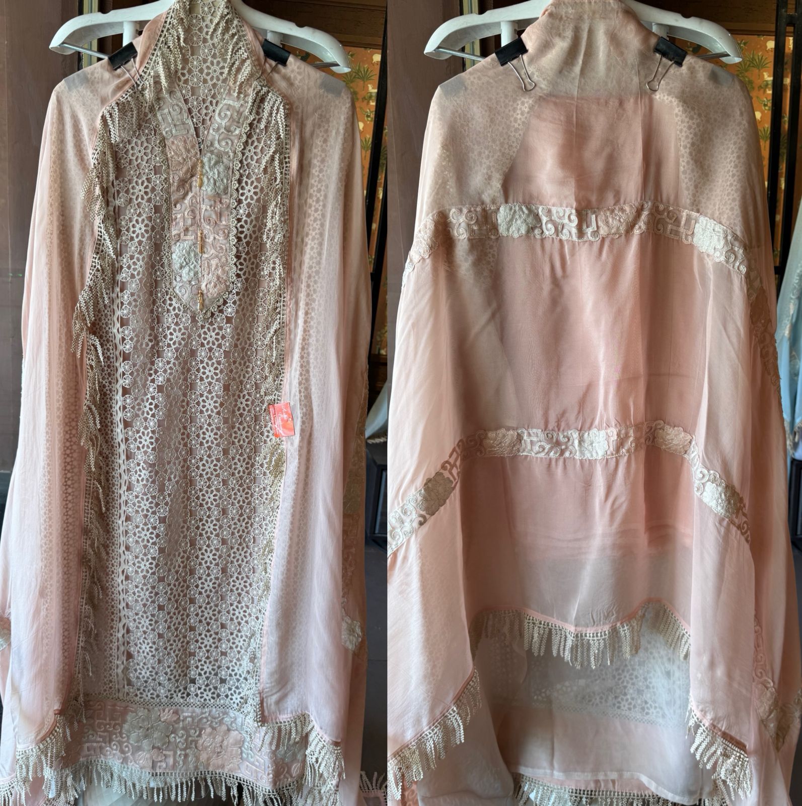 Cotton Crochet Unstitched kurta